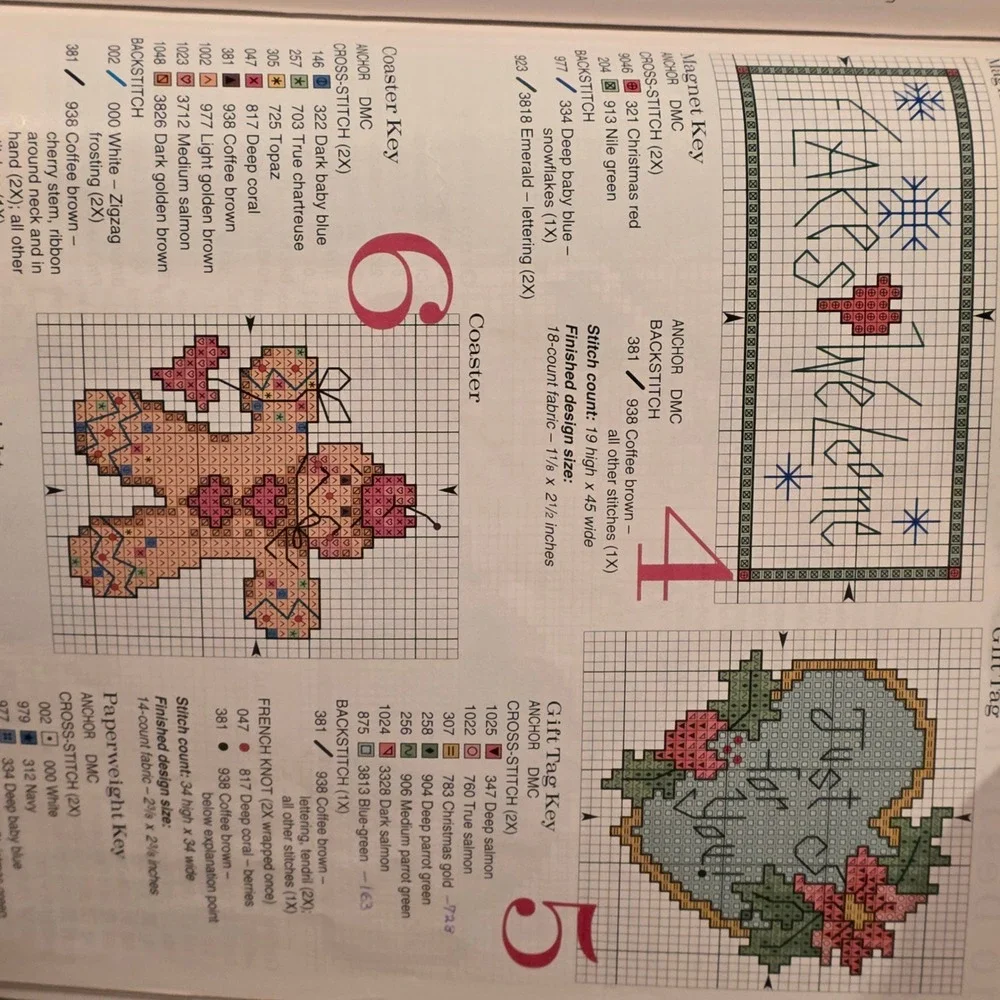 2002 Better Homes Gardens Cross Stitch Christmas Mary Engelbreit Santa OOP Craft